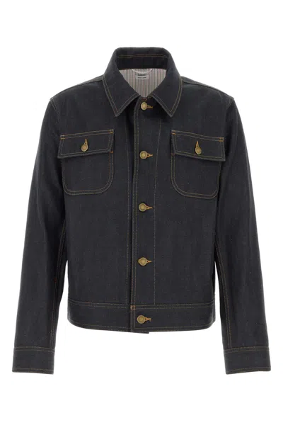 Thom Browne Japanese Selvedge Denim Jacket In Blue