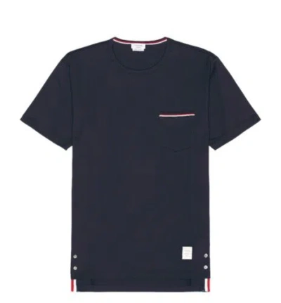 Pre-owned Thom Browne Jersey Cotton Short Sleeve Pocket Tee Sz 1