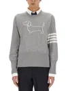 Thom Browne Men's Jersey Hector In Gray