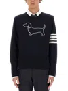 Thom Browne Jersey "hector" In Blue