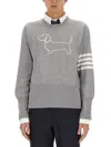 Thom Browne Men's Jersey Hector In Grey