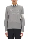Thom Browne Sweaters Lt Grey In Multi