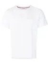 Thom Browne Jersey Relaxed Side Slit Tee Clothing In White