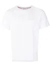 Thom Browne Jersey Relaxed Side Slit Tee Clothing In White
