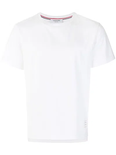 Thom Browne Jersey Relaxed Side Slit Tee Clothing In White