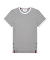 Thom Browne "ringer" T-shirt – Light Grey In Gray