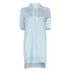 Thom Browne Virgin Wool Midi Dress In Blue