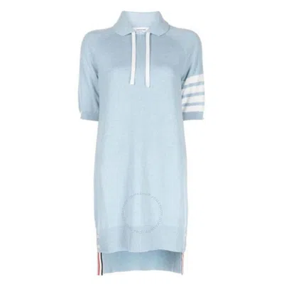 THOM BROWNE THOM BROWNE JERSEY STITCH RAGLAN SLEEVE POLO COLLAR DRESS