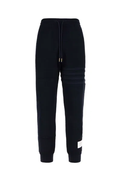 Thom Browne 'jogger' Navy Cotton Pants In Blue