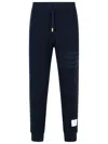 Thom Browne 'jogger' Navy Cotton Pants Men In Blue
