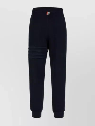 Thom Browne Joggers Cotton Elastic Cuffs In Navy