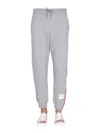 Thom Browne Gray Classic 4-bar Jersey Loopback Sweatpants In Gray