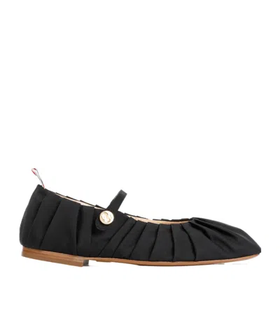 THOM BROWNE THOM BROWNE JOHN RUCHED BALLERINA SHOES