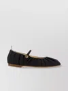 Thom Browne John Pleated Round Toe Ballerinas