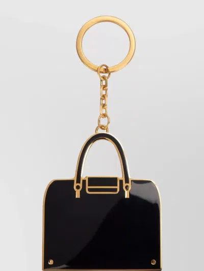 Thom Browne Keychain Bag Charm Gold Chain Link