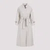 THOM BROWNE KHAKI UNCONSTRUCTED RAGLAN POLYESTER TRENCH