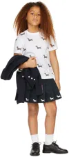 Thom Browne Kids White Hector Print T-shirt In White 100