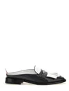 Thom Browne Varsity Penny Loafer With 2 Cm Heel In Grey
