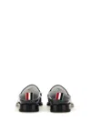 Thom Browne Varsity Penny Loafer With 2 Cm Heel In Grey