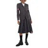 Thom Browne Wool Backtab Striped Armband Sport Coat In Black