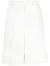 Thom Browne Knee-length Tailored Shorts In White