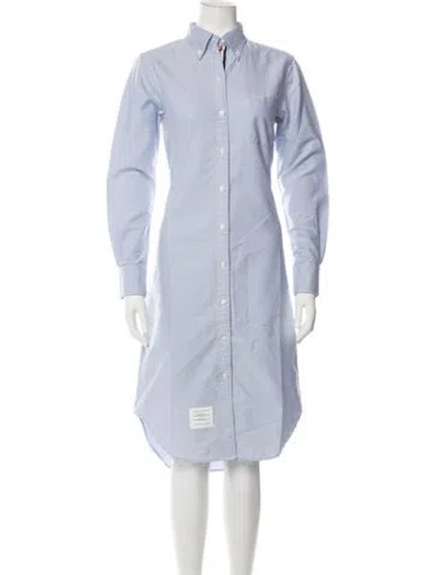 Pre-owned Thom Browne Knee-length Dress In Blue