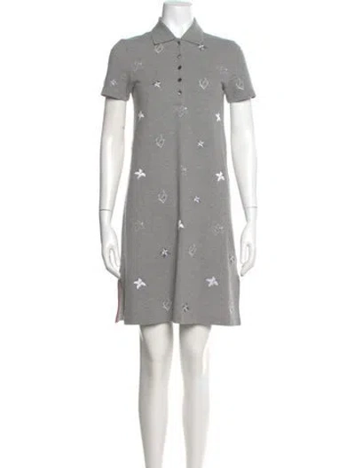 Pre-owned Thom Browne Knee-length Dress In Gray