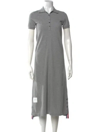 Pre-owned Thom Browne Knee-length Dress In Grey