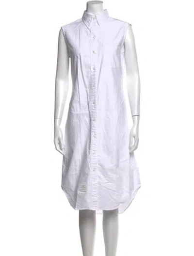 Pre-owned Thom Browne Knee-length Dress In Neutrals