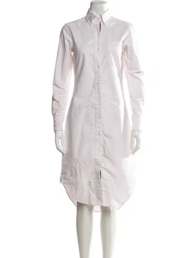 Pre-owned Thom Browne Knee-length Dress In Pink