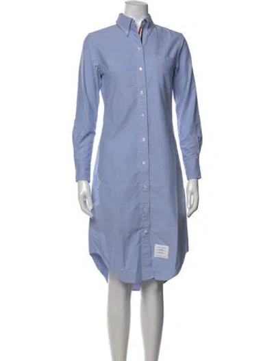 Pre-owned Thom Browne Knee-length Dress W/ Tags In Blue