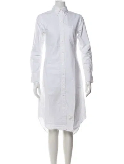Pre-owned Thom Browne Knee-length Dress W/ Tags In White
