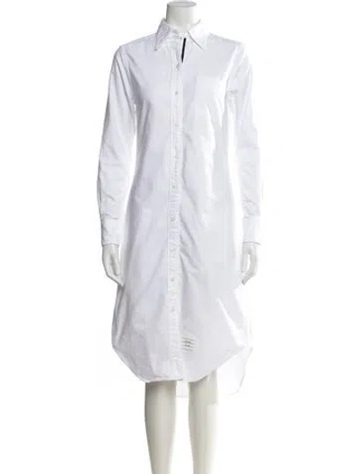 Pre-owned Thom Browne Knee-length Dress W/ Tags In White