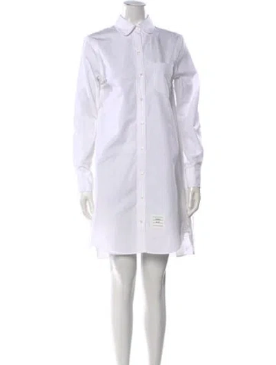 Pre-owned Thom Browne Knee-length Dress In White
