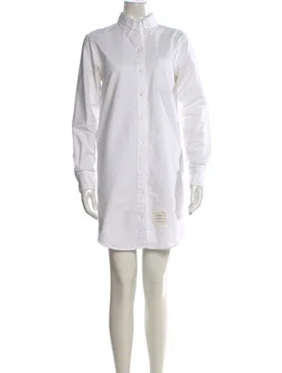 Pre-owned Thom Browne Knee-length Dress In White
