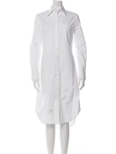 Pre-owned Thom Browne Knee-length Dress In White