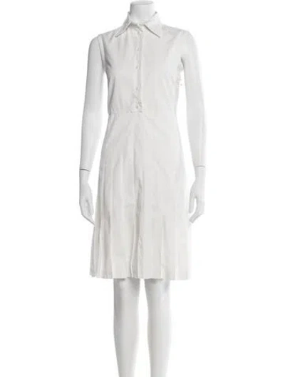 Pre-owned Thom Browne Knee-length Dress In White