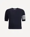 Thom Browne Intarsia Striped Sleeve T-shirt