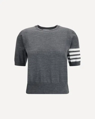 Thom Browne Knit T-shirt In Gray