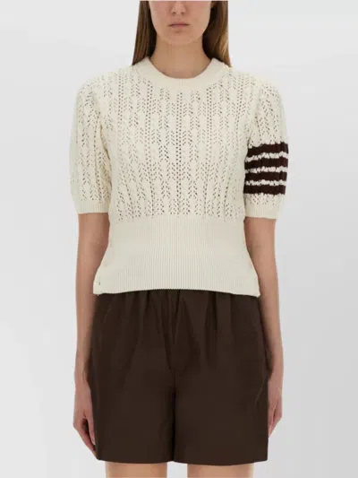 THOM BROWNE KNIT T-SHIRT 4 BARS
