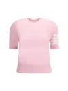 Thom Browne Knit T-shirt In Pink