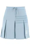 THOM BROWNE KNITTED 4-BAR PLEATED SKIRT