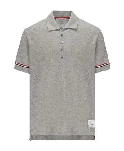 THOM BROWNE THOM BROWNE RWB STRIPED SHORT-SLEEVED POLO SHIRT