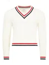 Thom Browne Knitted Jumper In White