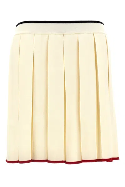 THOM BROWNE THOM BROWNE KNITTED PLEATED SKIRT
