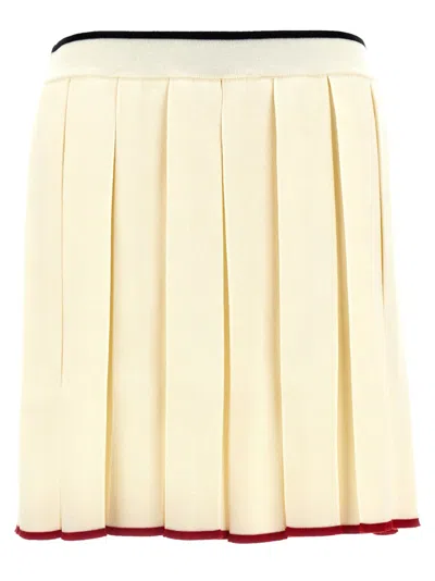 THOM BROWNE THOM BROWNE KNITTED PLEATED SKIRT