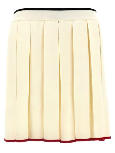 THOM BROWNE THOM BROWNE KNITTED PLEATED SKIRT