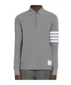 Thom Browne 4-bar Stripe 2003-print Polo Shirt In Gray