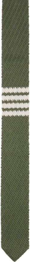 Thom Browne Knitted Tie In Green