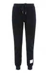 Thom Browne Flecked Knitted Track Pants In Multi